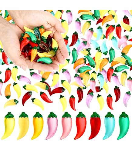 Amazon.com: Dong Huang 50pcs Mini Fake Hot Chili Peppers